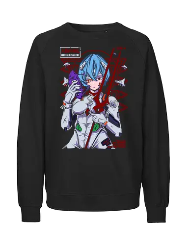 Rei – Blue Eva Soul - evangelion, rei ayanami, anime pilot girl, sci fi anime, mecha anime, anime aesthetic - Fairtrade Sweatshirt