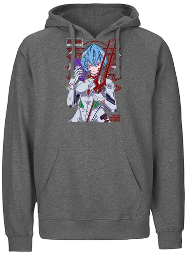 Rei – Blue Eva Soul - evangelion, rei ayanami, anime pilot girl, sci fi anime, mecha anime, anime aesthetic - Fairtrade Hoodie