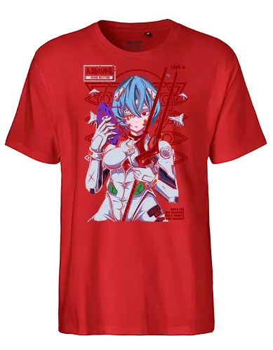 Rei – Blue Eva Soul - evangelion, rei ayanami, anime pilot girl, sci fi anime, mecha anime, anime aesthetic - Fairtrade T-Shirt