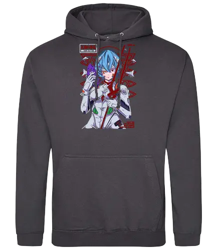 Rei – Blue Eva Soul - evangelion, rei ayanami, anime pilot girl, sci fi anime, mecha anime, anime aesthetic - Standard Hoodie