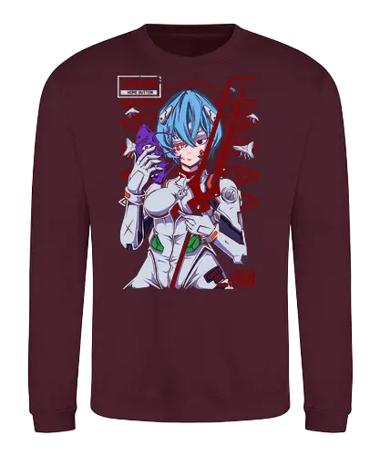 Rei – Blue Eva Soul - evangelion, rei ayanami, anime pilot girl, sci fi anime, mecha anime, anime aesthetic - Sweatshirt