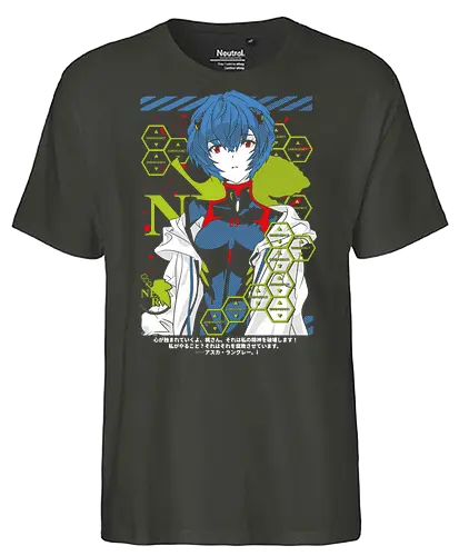 Rei – Eva Unit 00 - evangelion, rei ayanami, unit 00 pilot, anime character, mecha action anime, anime art - Fairtrade T-Shirt