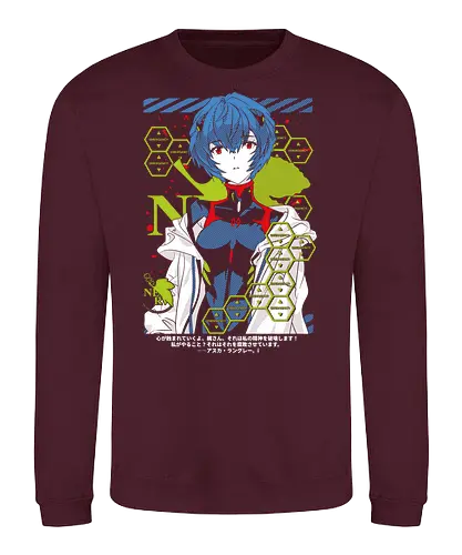 Rei – Eva Unit 00 - evangelion, rei ayanami, unit 00 pilot, anime character, mecha action anime, anime art - Sweatshirt