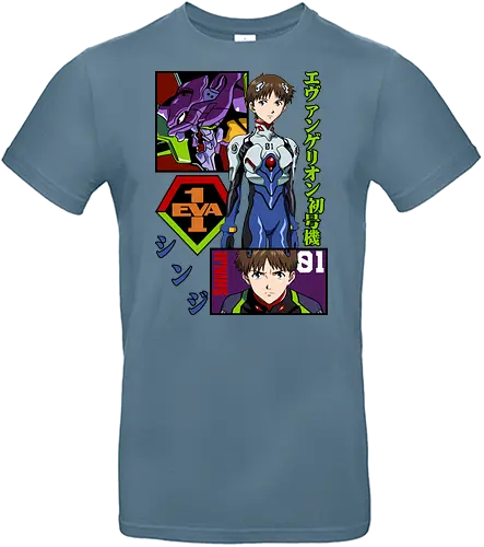 Shinji – The Third Child - evangelion, shinji ikari, anime protagonist, eva unit 01, mecha battle anime, anime illustration - Standard T-Shirt