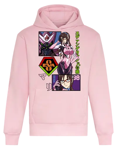 Mari Makinami – Eva Unit 08 Pilot - evangelion, mari makinami, eva unit 08, anime pilot girl, mecha anime, sci fi anime, nerv pilot, anime art - Heavyweight Hoodie