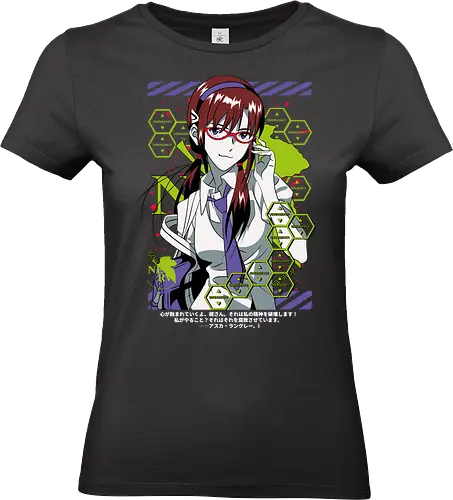 Mari – Beast Mode Pilot - evangelion, mari makinami illustrious, eva pilot, unit 08 beast mode, anime heroine, mecha battle, sci fi anime, anime illustration - Standard T-Shirt (Women)