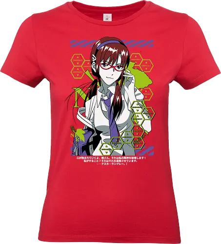 Mari – Beast Mode Pilot - evangelion, mari makinami illustrious, eva pilot, unit 08 beast mode, anime heroine, mecha battle, sci fi anime, anime illustration - Standard T-Shirt (Women)