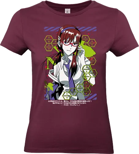 Mari – Beast Mode Pilot - evangelion, mari makinami illustrious, eva pilot, unit 08 beast mode, anime heroine, mecha battle, sci fi anime, anime illustration - Standard T-Shirt (Women)