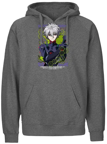 Kaworu – The Final Angel - evangelion, kaworu nagisa, final angel, eva pilot, anime character, mecha anime, sci fi anime, anime art - Fairtrade Hoodie