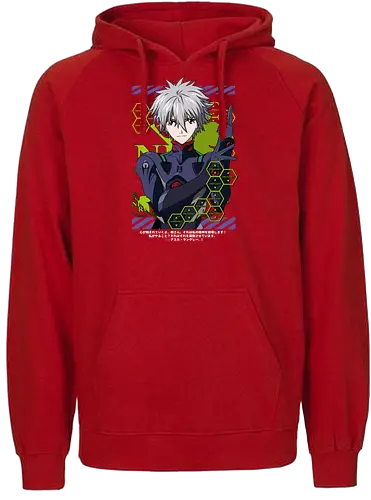 Kaworu – The Final Angel - evangelion, kaworu nagisa, final angel, eva pilot, anime character, mecha anime, sci fi anime, anime art - Fairtrade Hoodie