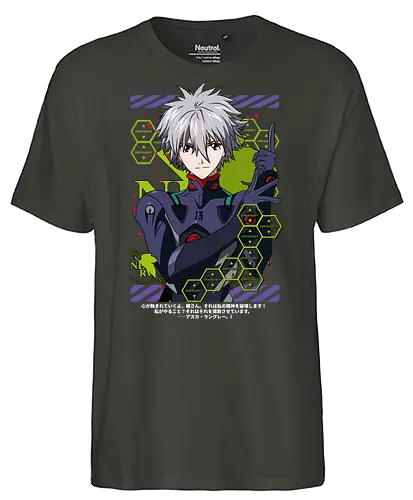 Kaworu – The Final Angel - evangelion, kaworu nagisa, final angel, eva pilot, anime character, mecha anime, sci fi anime, anime art - Fairtrade T-Shirt