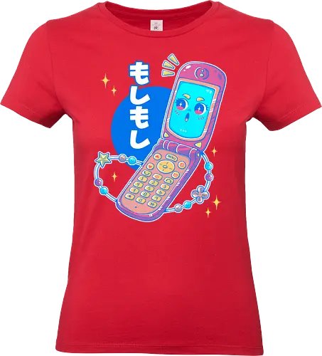 MOSHI MOSHI - kawaii, pop, cute, cellphone, japan, japanese, retro, vintage - Standard T-Shirt (Women)