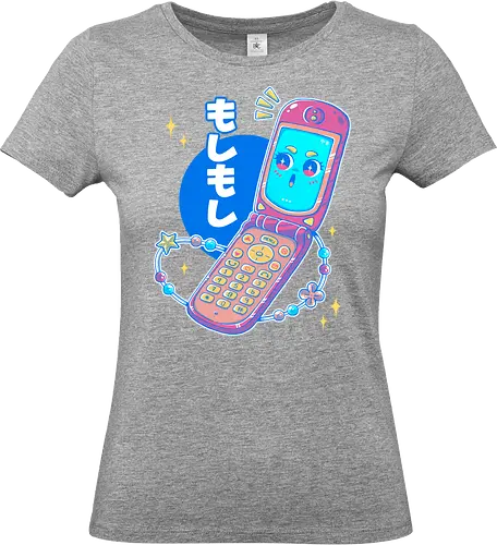 MOSHI MOSHI - kawaii, pop, cute, cellphone, japan, japanese, retro, vintage - Standard T-Shirt (Women)