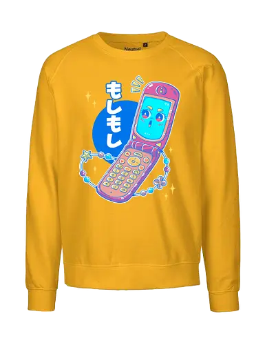MOSHI MOSHI - kawaii, pop, cute, cellphone, japan, japanese, retro, vintage - Fairtrade Sweatshirt