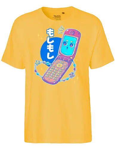 MOSHI MOSHI - kawaii, pop, cute, cellphone, japan, japanese, retro, vintage - Fairtrade T-Shirt