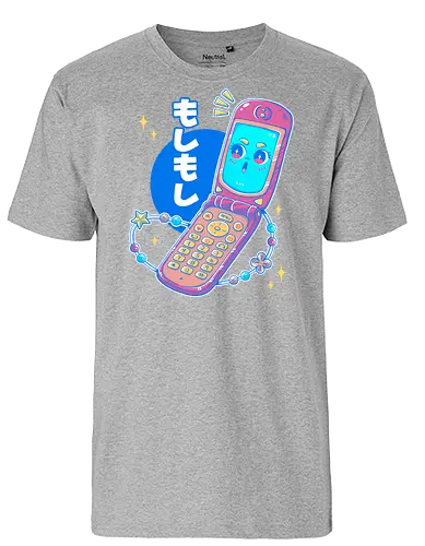 MOSHI MOSHI - kawaii, pop, cute, cellphone, japan, japanese, retro, vintage - Fairtrade T-Shirt