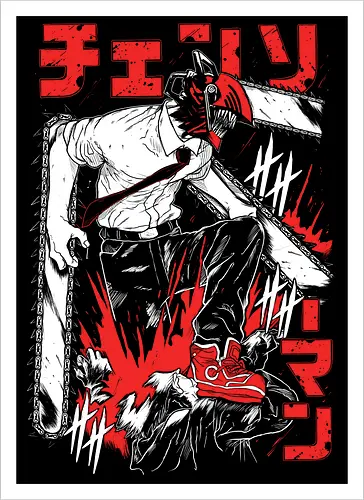 Chainsaw - Denji Harbors Man II - Artprint