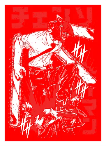 Chainsaw - Denji Harbors Man II - Artprint