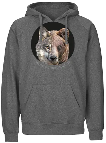 Wolf-Bär-Kopf - Fairtrade Hoodie