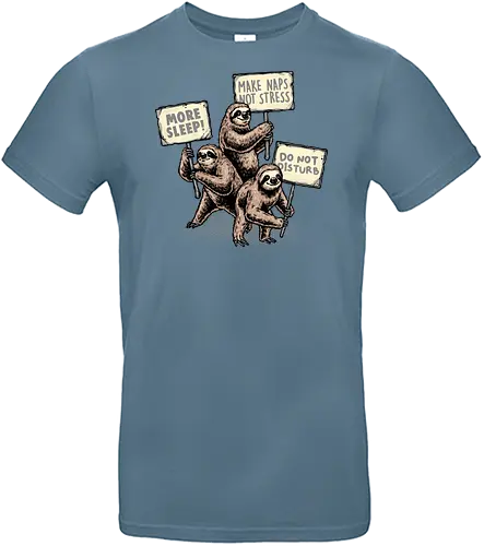 Sloths Unite - sleep, stress, cute, Sloths, sloth, animal, funny, humor - Standard T-Shirt