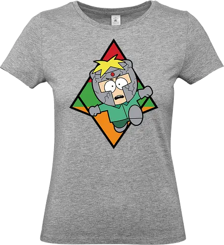 "Professor Chaos Rising" Butters South Park Anime Parody Graphic - professor chaos shirt, butters south park t-shirt, south park parody graphic tee, funny superhero apparel, butters stotch alter ego design, professor chaos tinfoil helmet, anime style south park shirt, hilarious cartoon villain top, south park fan gift, chaotic butters streetwear, vibrant character illustration, retro cartoon mashup clothing, funny animated series merch, geometric anime backdrop t-shirt, supervillain parody clothing, south park collectibles, trendy adult animation fashion, unique character art tee, butters stotch fan gear - Standard T-Shirt (Women)