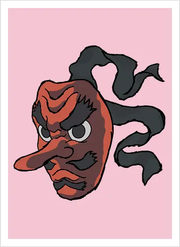 Urokodaki's mask- Kimetsu no yaiba fanart