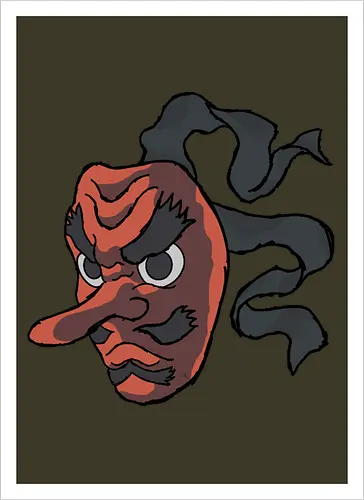 Urokodaki's mask- Kimetsu no yaiba fanart