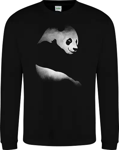 Minimalistisches Panda - Dunkle Silhouette Kunst