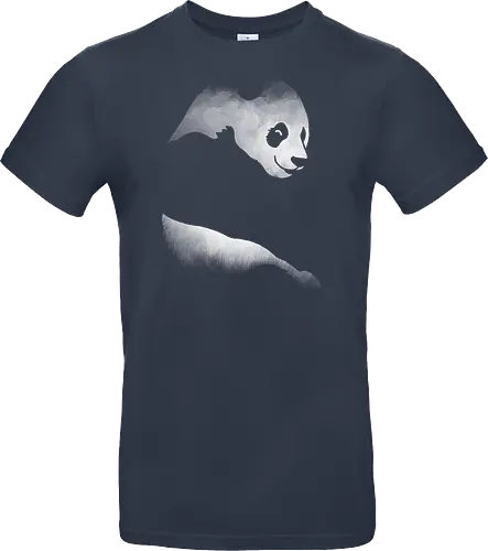 Minimalistisches Panda - Dunkle Silhouette Kunst