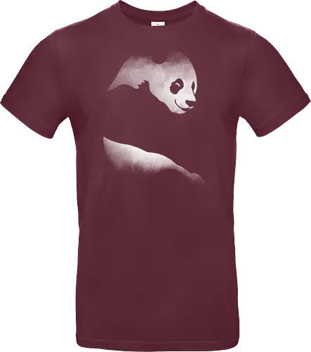 Minimalistisches Panda - Dunkle Silhouette Kunst