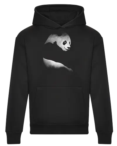 Minimalistisches Panda - Dunkle Silhouette Kunst