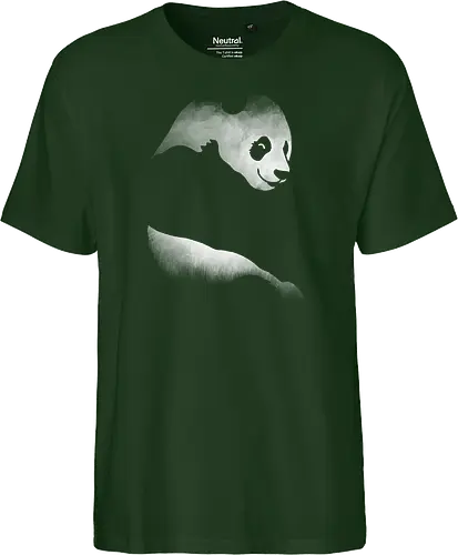 Minimalistisches Panda - Dunkle Silhouette Kunst