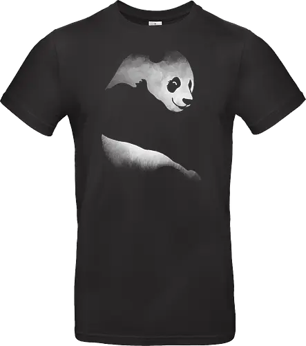 Minimalistisches Panda - Dunkle Silhouette Kunst