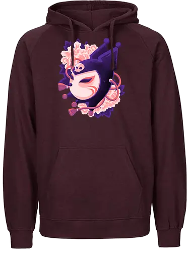 Cute Imp Mask - Kuromi, Kitsune, Mask - Fairtrade Hoodie