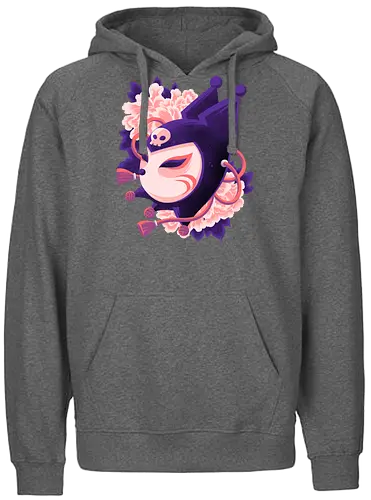 Cute Imp Mask - Kuromi, Kitsune, Mask - Fairtrade Hoodie