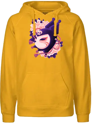 Cute Imp Mask - Kuromi, Kitsune, Mask - Fairtrade Hoodie