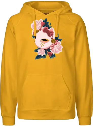 Cute Kitty Mask - Cat, Kitsune, Mask, Japan - Fairtrade Hoodie