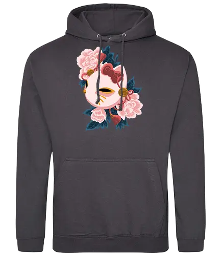 Cute Kitty Mask - Cat, Kitsune, Mask, Japan - Standard Hoodie
