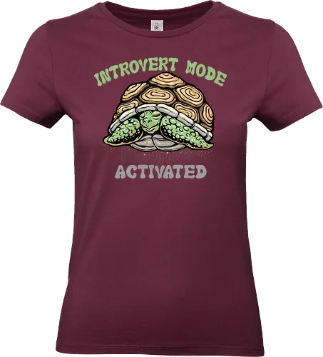 Introvert Mode Activated - Introvert, funny, humor, turtle, reptile, animal - Standard T-Shirt (Women)