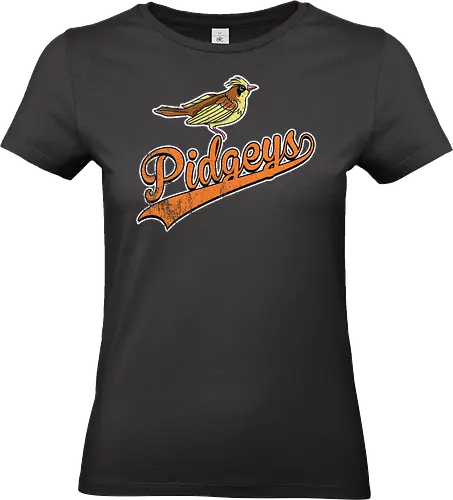 Pidgeys Team - Pocket Baseball Vintage - pidgey team, pokemon vintage, baseball apparel, normal flying, generation 1, route 1, pidgeotto - Standard T-Shirt (Women)
