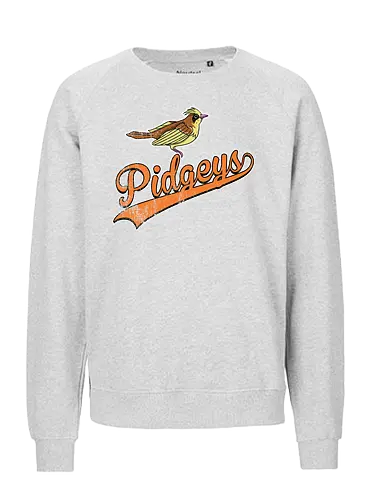 Pidgeys Team - Pocket Baseball Vintage - pidgey team, pokemon vintage, baseball apparel, normal flying, generation 1, route 1, pidgeotto - Fairtrade Sweatshirt