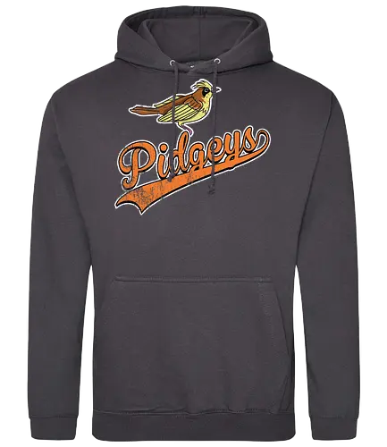 Pidgeys Team - Pocket Baseball Vintage - pidgey team, pokemon vintage, baseball apparel, normal flying, generation 1, route 1, pidgeotto - Standard Hoodie