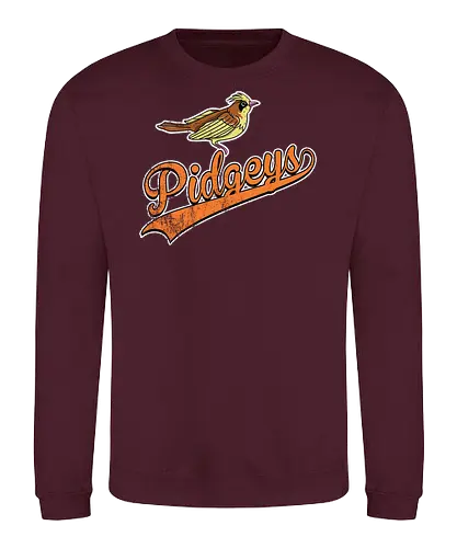 Pidgeys Team - Pocket Baseball Vintage - pidgey team, pokemon vintage, baseball apparel, normal flying, generation 1, route 1, pidgeotto - Sweatshirt