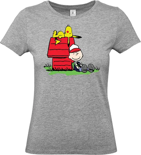 Mouse  - Pocket Peanuts Mashup - peanuts mashup, charlie brown kleidung, teetan, popkultur, kreatives mashup, anime crossover, nostalgische kunst, kindheitserinnerungen, hundehaus, crossover - Standard T-Shirt (Women)