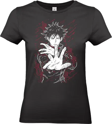 Megumi Fushiguro Kaisen - Jujutsu - Kawaii, Anime, Manga, Tokyo, Angry, Japanese Art, Aesthetic, Manga Style, Zylixzen, Aggressive, Gamer, Otaku, Gift, Cool - Standard T-Shirt (Women)