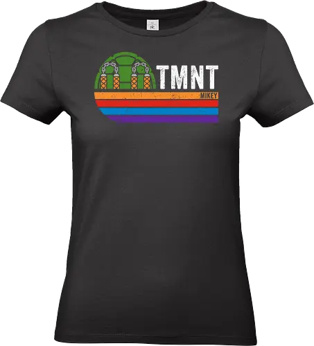 Mikey vintage - tmnt, Turtle, series, movies, retro, vintage, donnie, raphael, michelangelo - Standard T-Shirt (Women)