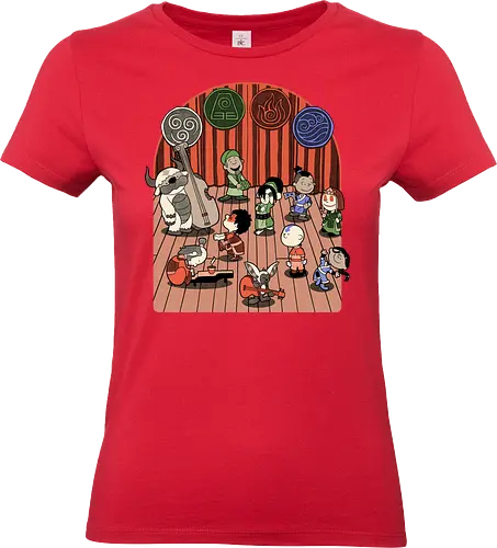 Elemental Animation Band - Music Group, Magical Creature, Fire, Earth, Air, Elements, Elemental, Element, Martial Arts, Dance, Music, Musical, Musician, Tv Show, Animation, Animated, Internet, Memes, Meme, Adventure, Fantasy, Magic, Magical, Water - Standard T-Shirt (Women)