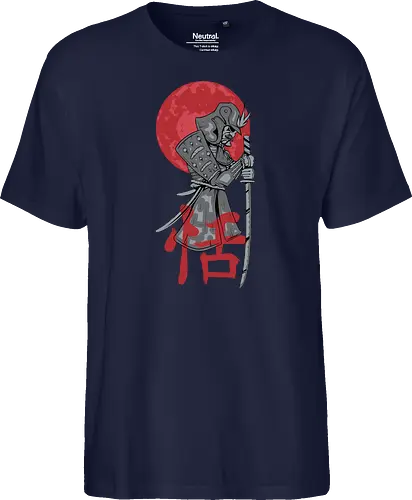 Japanese Ronin Samurai Warrior Red Sun
