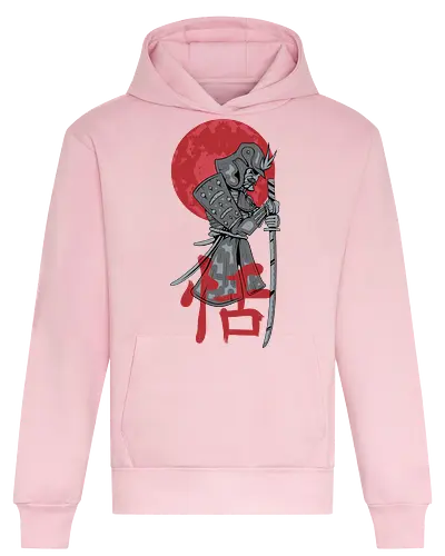 Japanese Ronin Samurai Warrior Red Sun - Japan, Katana, Bushido, Ronin, Japanese Art, Warrior, Ninja, Red Sun, Anime Style, Manga, Martial Arts, Tokyo, Asian Culture, History, Sword. - Heavyweight Hoodie