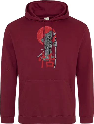 Japanese Ronin Samurai Warrior Red Sun